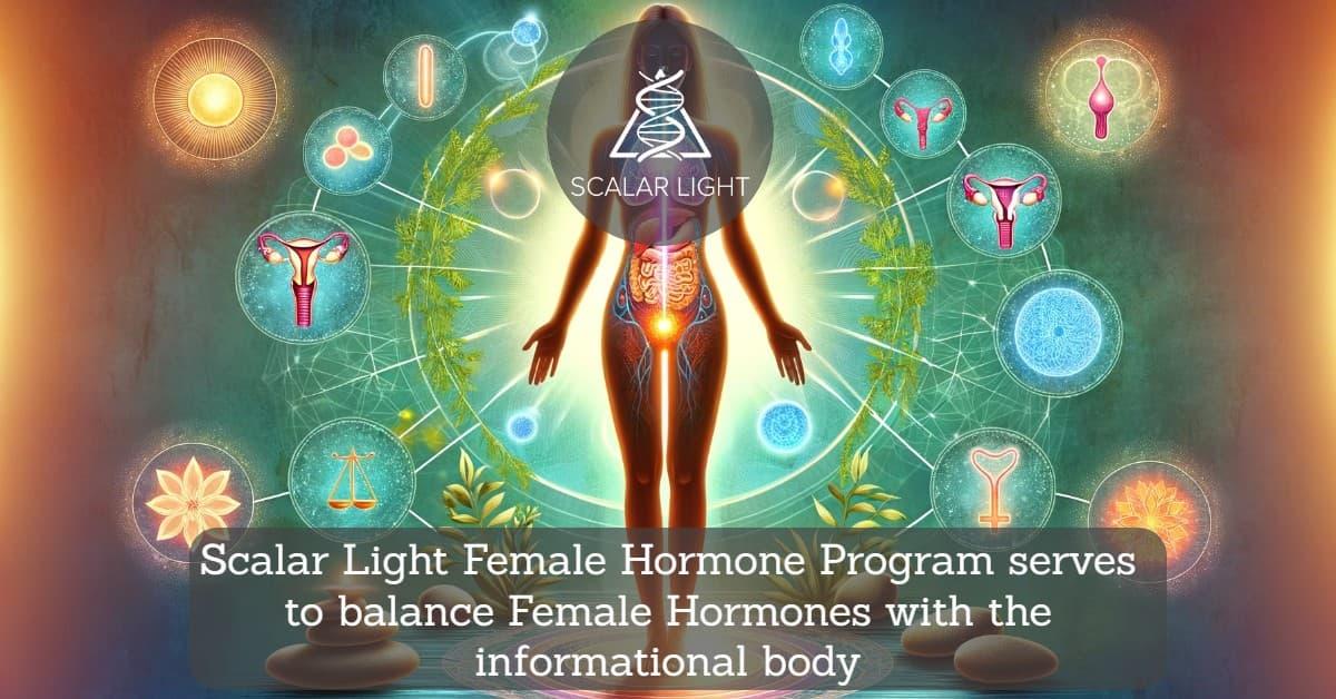 Scalar Light Female Hormone Program serves to balance Female Hormones with the informational body