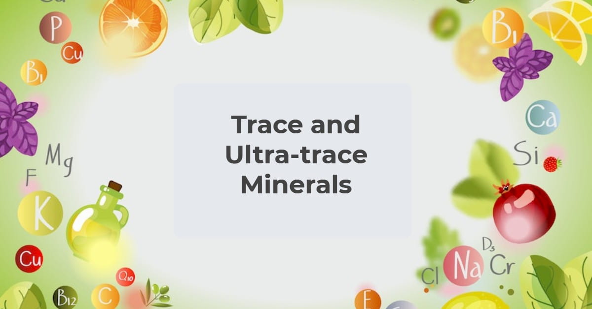 Trace Minerals and Ultratrace Minerals SCALAR LIGHT